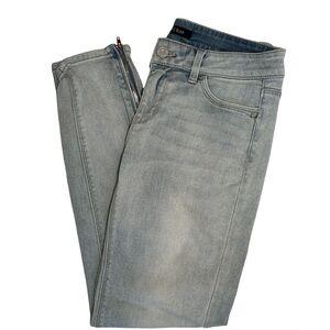 WHITE HOUSE BLACK MARKET Skinny Crop Jeans Zip Legs Size 0